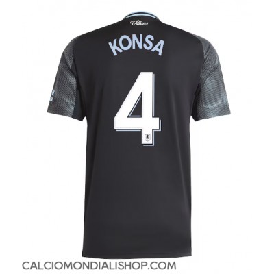 Maglie da calcio Aston Villa Ezri Konsa #4 Seconda Maglia 2025-26 Manica Corta Maglie da calcio Aston Villa Ezri Konsa #4 Seconda Maglia 2025-26 Manica Corta